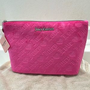 NWT-Juicy Couture cosmetic travel  pink bag